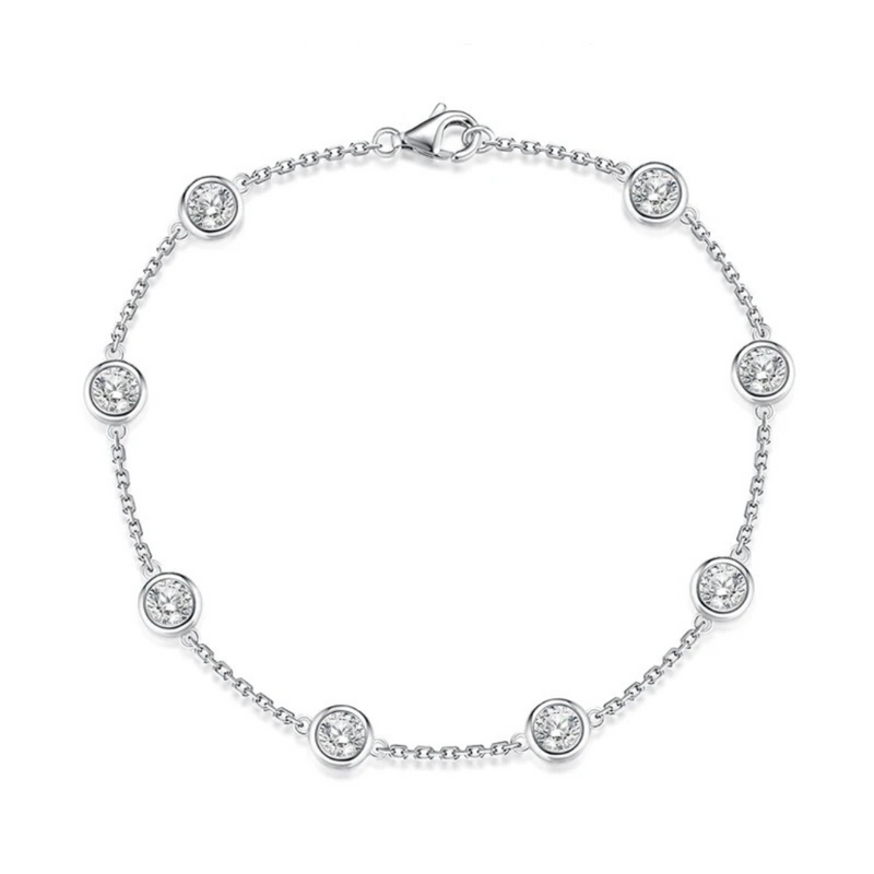 Pulseira Luz dos Sonhos em Cristal de Moissanite