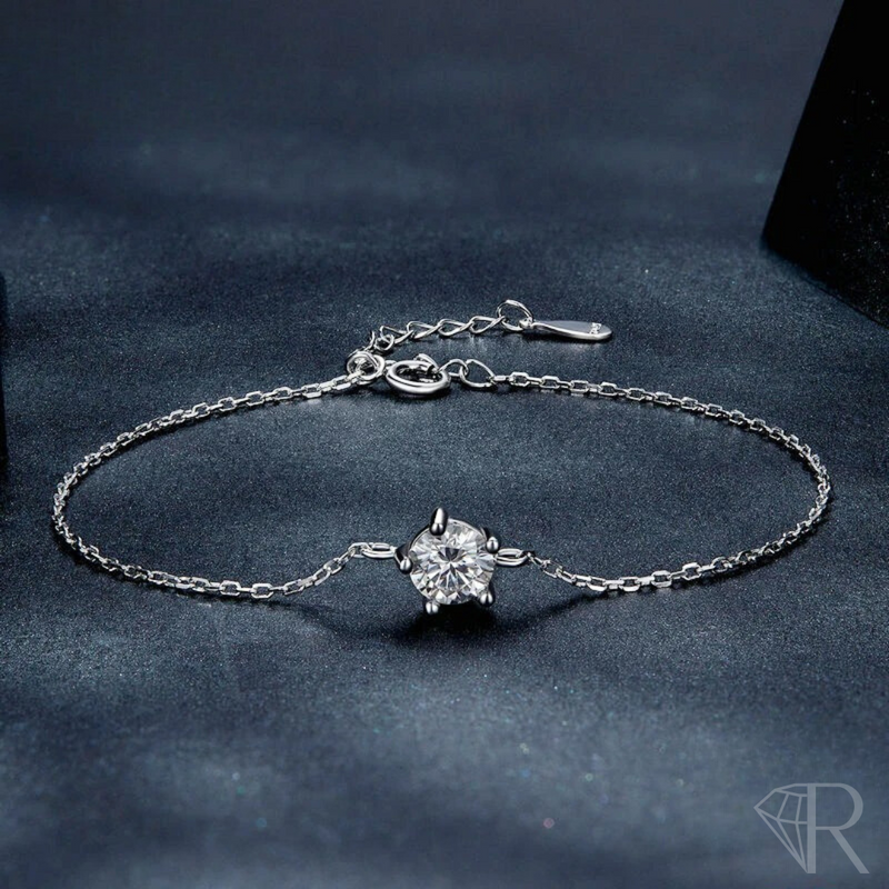 Bracelete Eterno Esplendor em Cristal de Moissanite