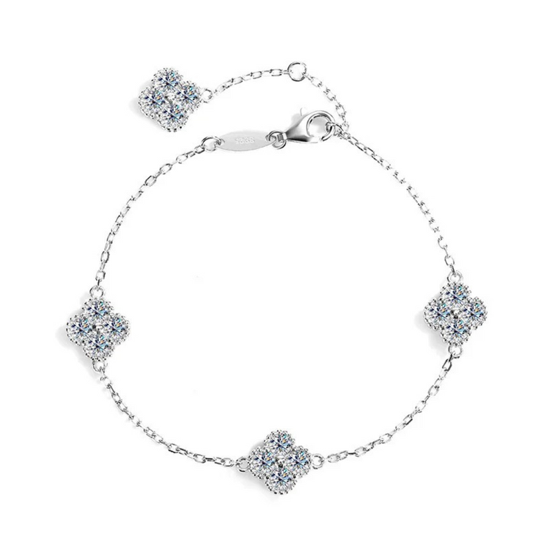 Bracelete Lucky Love em Cristal de Moissanite