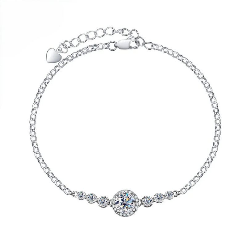 Bracelete Rhuvy Elegance em Cristal de Moissanite