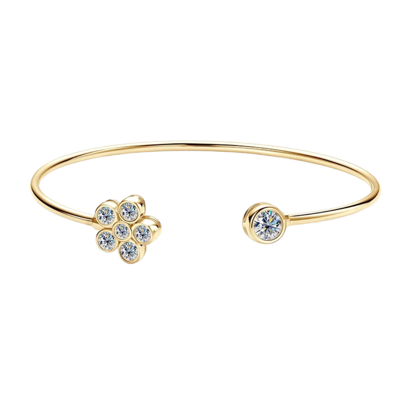 Bracelete Glamour Infinito em Cristal de Moissanite