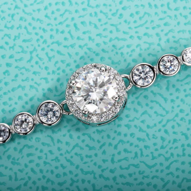 Bracelete Rhuvy Elegance em Cristal de Moissanite