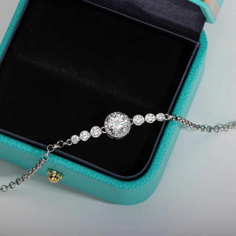 Bracelete Rhuvy Elegance em Cristal de Moissanite